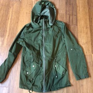 Army Green Rain Jacket